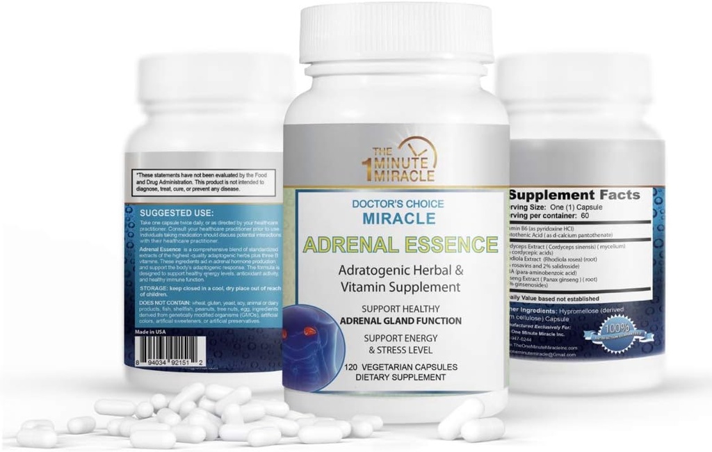 Zázrak Adrenal Essence Doktor je volba - Adratogenní Bylinné & Vitamíny Dodatek