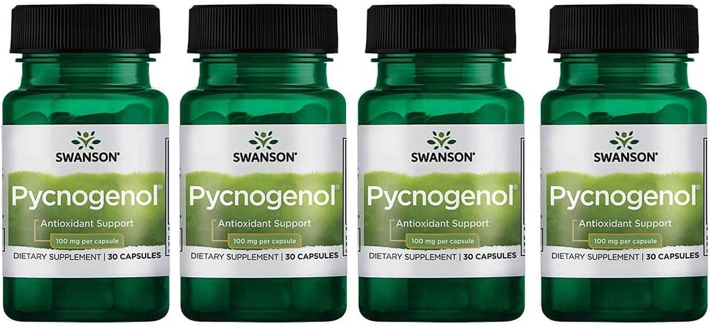 Swanson Pycnogenol 100 miligramů 30 tobolek 4 balení