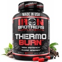 Iron Brothers Thermo Burn Hardcore Fat Burner - High Stim Thermogenic with Yohimbin HCl, Grains of Paradise & Caffeine - Metabolismus Booster & Appetite Control - 60 Kapsle