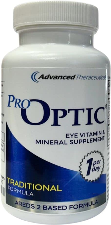 Pro- Optické tradiční Formule Oční dodatek - AREDS 2 Na základě Vize Podpora pro dospělé 50 + - 30 Kapsle, 1- Month Supply - Lutein 10mg, Zeaxanthin 2mg