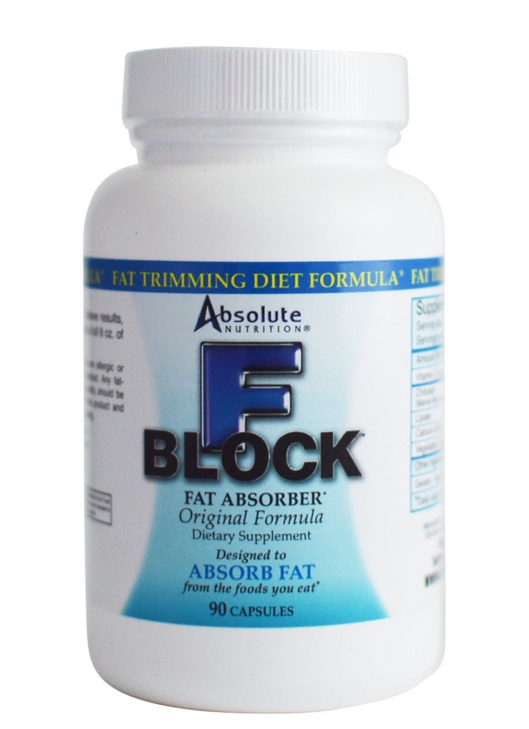 Absolutní nutriční FBlock Xtra Absorber tuku, Diet Formule, 90 Kapsle