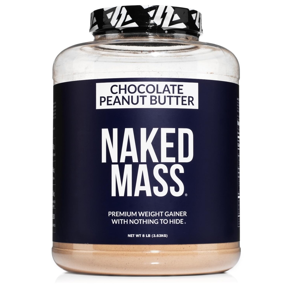 Čokoládové arašídové máslo - 1,280 kalorií, 50G protein, nic umělého. Všechny přírodní hmotnost Gainer protein prášek - 8Lb Bulk, GMO zdarma, gluten zdarma & Soy zdarma