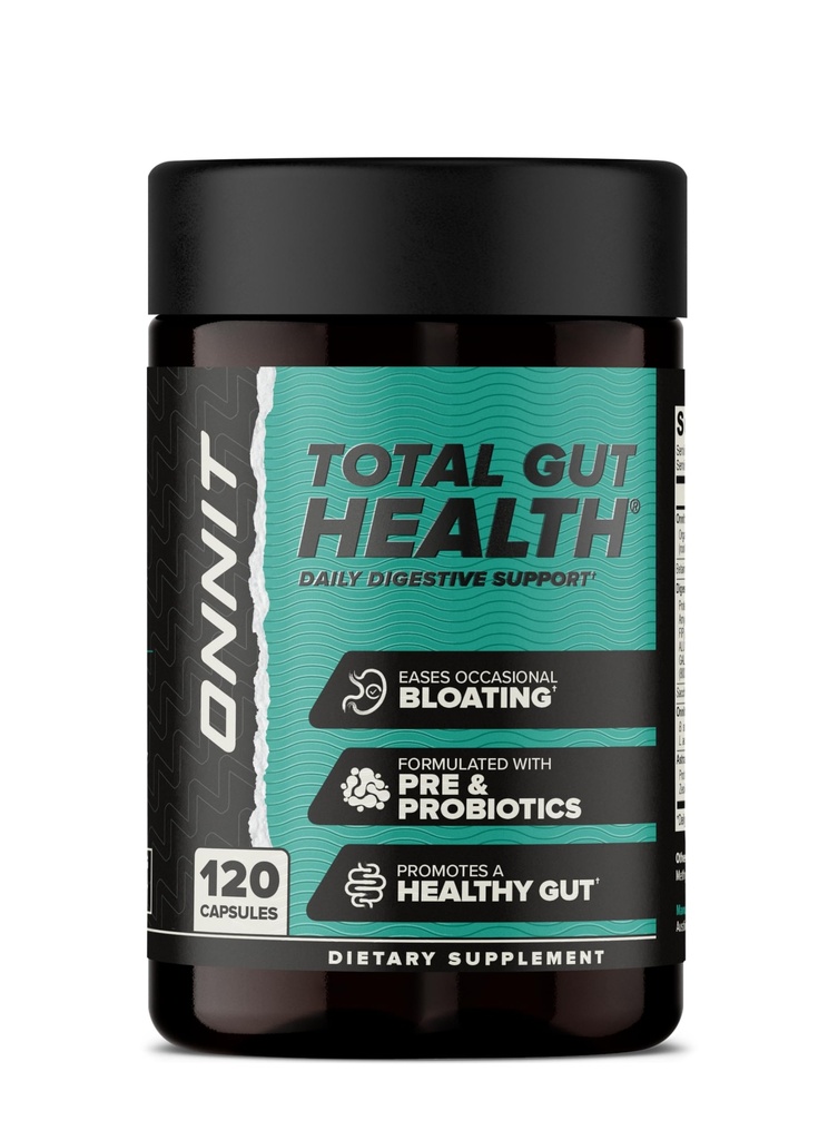 ONNIT Total Gut Health Daily Digestive Supplementary, IGEN ™ Non- GMO Testovaný doplněk stravy pro ženy a muže se 7 Stravovací dráhy probiotika, Prebiotika, Enzymy, a Betaine HCL, 120 Počet