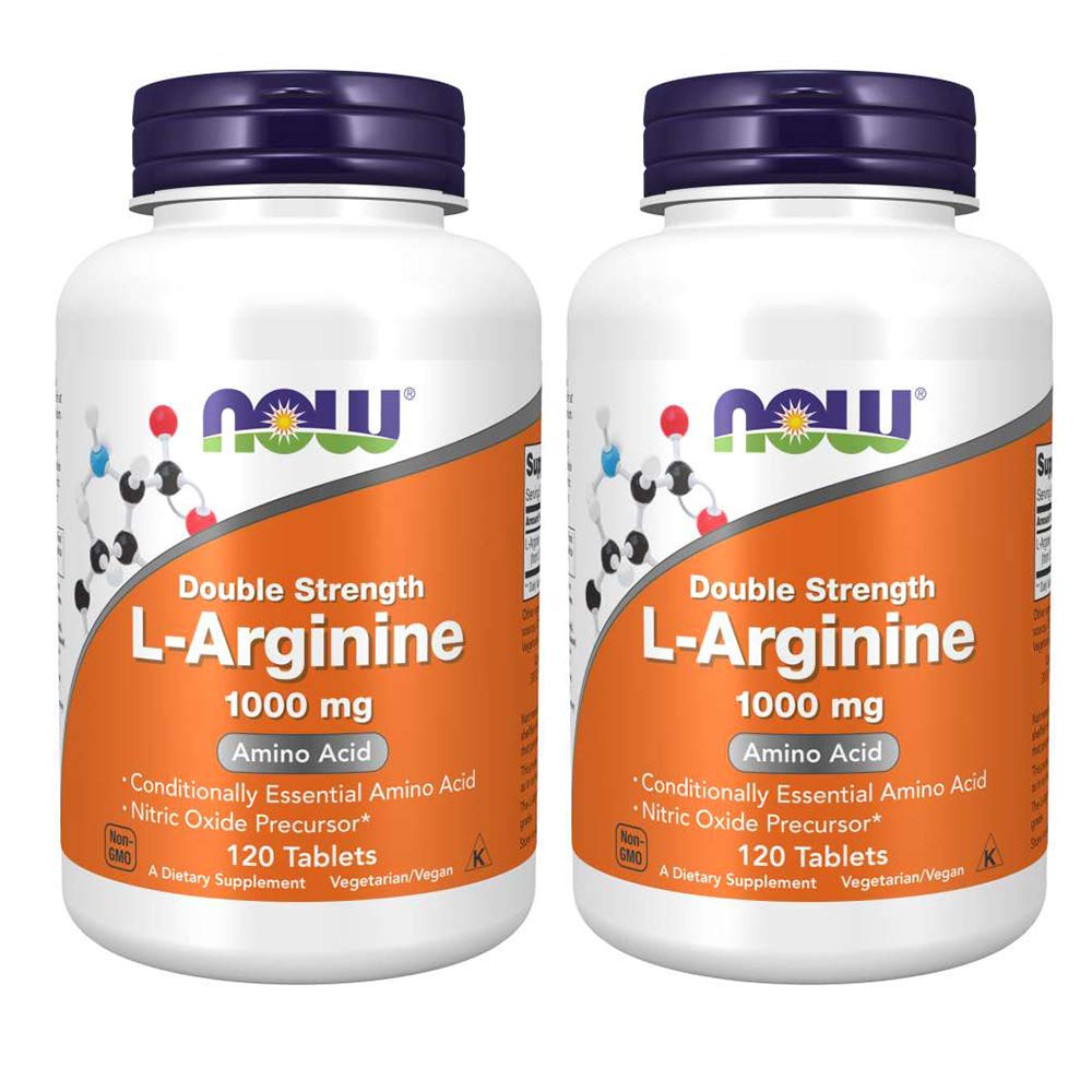 Nyní potraviny Arginine 1000mg, 120 tablet (balení po 2)