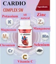 Kardio srdce Zdraví doplňky, Zdravý krevní oběh a krevní tlak podpora s draslíkem, hořčík, chrom, ZINC, Mangan, chrom, selen, 30CAPSERY 1000.31 Mg Každý