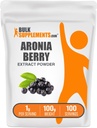 BulkSupplements.com Aronia Extract Powder - Aronia Berry Extract, Chokeberry Supplement - Gluten Free, 1g per Serving, 100g (3.5 oz) (balení po 1)