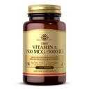 Solgar Dry Vitamin A 1500 mcg (5000 IU), 100 tablet - Podporuje zdravé oči, kůže a imunitní systém - Non- GMO, Vegan, Gluten Free, Dairy Free, Kosher - 100 Služeb