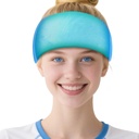 Migréna Relief Cap, Soothing Bolest hlavy Migréna Klobouk Ledová hlava Wrap, Kocovina Cap tvář maska studený komprese pro napětí, Puffy Eyes, Stress, Sinus, led modrá