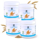 Ano, můžeš! Pij Booster - Organic Green Superfood Powder Drink Mix - 4 Pack s Alfalfa Grass, Wheatgrass, Kale, Barley Grass, Lemon Juice Powder - Bohaté na antioxidanty, vitamíny a minerály.