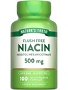 Nature 's Truth Flush Free Niacin CLAS124; 500mg CLAS124; 100 Kapsle CLAS124; Non- GMO & gluten Free Supplementary