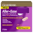 GoodSense Aler- Ease - Fexofenadine Hydrochloridum 180 mg tablety - 24-hodinová alergická medicína pro vnitřní a venkovní pomoc, 30 Počet
