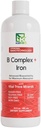 Nanonutrition B Complex + Iron Iron Iron 124; Liposomální nanotechnologie IR 124; 100% přírodní ingredience IR 124; 16 Fl. Oz. OZ 124; 32 Služeb