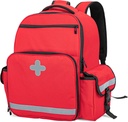 CURMIO Emergency Medical Backpack Prázdný, První Responder EMT Bag pro EMS, Kempování, Pěší turistika, Domácí zdraví, Polní výlety, Červená (pouze taška, patentovaný design)