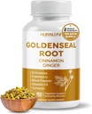 Goldenseal Root 8- in-1 Formule - se skořicí zázvor Echinacea Elderberry Black Pepper Vitamin D3 - Non- GMO, gluten- Free, Soy- Free