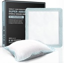 EveryLIT Super Absorbent Dressing for Wound Care 124; Nonstick Soft Surgical Gauze Pad for Heavy Exuding Wounds 124; Large Sterile Non- Adhesive Bandage for Fast Healing Wound Care 124; Balení 10 (6 "x 6")