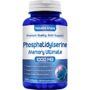 Paměťový dodatek pro podporu mozku 124; Fosfatidylserine dodatek s pamětí a Focus Complex s Ginkgo Biloba DMAE Rosemary a Gotu Kola OF 124; Made and Tested USA (66 Day Supply)