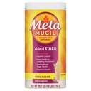 Metamucil, Psylium Husk Powder, Neochucené Původní textura, s cukrem, 114 Služebnictvo, 4-in-1 Příplatek k vláknu, Denní Psylium Husk Fiber Powder Podpora stravitelného zdraví podporou Regularity *