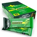 Zelené + Plusbar Energy, Natural, gluten- Free Snack s Super Zelených, Superfoods & Mandlové máslo, Vegan, Dairy- Free, Non- GMO, 10g protein strava náhrada, 12 Pack