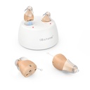iBstone K19 Sluchové pomůcky, Dobíjecí naslouchací pomůcky pro asistenční sluch pro seniory dospělých, Mini Complety- in- Canal Digital Sluchací zařízení s hlukem zrušení, OTC, Pár