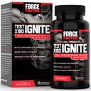 FORCE FACTOR Test X180 Ignite Total Testosteron Booster pro muže s Fenugreek Seed a Zelený čaj Extract stavět Lean Muscle, Boost Energy, a zlepšit výkon, 60 Počet