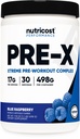 Nutricost Pre- X Xtreme Pre- Workout Powder Complex, Blue Raspberry, 30 Servings, Vegetarian, Non- GMO a gluten zdarma