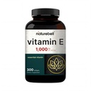 NatureBell Vitamin E Oil Softgels, 1000 IU per Serving, 300 pilulky CLAS124; Essential Antioxidant doplňky, Snadno absorbovaná forma - Podporuje pleť, srdce, a imunitní zdraví - Non- GMO