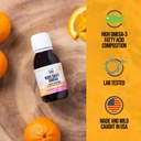 Na Target Living Kids Daily Omega - Fruitylicious Flavor 3.33 oz. GUE 124; Přirozeně Ocurring Vitamíny A & D IR 124; Monk Fruit & Orange Flavor 124; Premium Line Cod Jaterní Oil