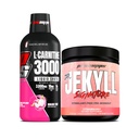 PROSUFPS L- karnitin 3000 Stimulant Volný tekuté střely (31 Servings, Dragon Fruit) a pan Hyde Signature Series Pre- Workout Energy Powerded Drink (30 Servings, Strawberry) Bundle