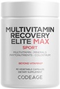 Codeage Multivitamin Recovery Elite Max dodatek - Vitamíny A, C, D, E, B-komplex, esenciální minerály, antioxidanty, Colostrum, Phytonutrients, Pantethine, Non- GMO, Sport Multivitamins - 90 Kapsle