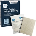 MED PRIDE Silver vápník Alginate Wound Dressing, 10- Balení 124; Vysoce Absorbent, Nonstick, Seaweed, Easy Reval (4 "x 5" Silver)