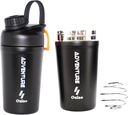Ozizo Protein Mixing Cup for Protein Mixes - 20 Ounces Stainless Steel Shaker Lahvička, Izolované, Leak Proof, Odor Resistant, Small Cute Gym Mixer for Men, Women, Boys, Girls, Hot & Cold Drinks