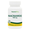 NaturesPlus Niacinamid - 500 mg, 90 tablet - Vysoce potentní vitamin B3 dodatek - Vegetariánské, gluten zdarma - 90 Služeb