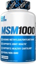 Eluce Nutrition MSM1000- 1000 MG Methylsulfonylmethan Supplement - Společná zdravotní podpora - Příplatek chrupavky - Vegan + Non- GMO MSM Kapsle - 60 Služeb
