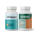 Emma Gut Zdraví & Elimipure Cleanse Bundle - Kompletní trávicí detox Bundle pro nafouknutí, metabolismus, a podpora mikrobiomu cr124; Leaky Gut opravy, Colon Cleanse & IBS Relief