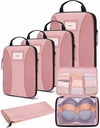 BAGSMART Komprese Balení Kuby, 6 PCS Balení Kuby pro kufry, Cestovní tašky Organizátor pro zavazadla, Lehké Balení Kostka pro cestování Essentials