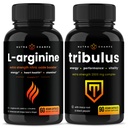 NutraChamps L- Arginin Kapsle a Tribulus Kapsle 2 Pack Bundle