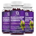 Glucosamine Chondroitin Gummies - 2- Pack, Extra Strength 1500mg Glucosamine s MSM & Elderberry, Flexibilita Podpora, Nejlepší chrupavka & Imunitní Supplementace pro muže a Wom - 180 Gummies