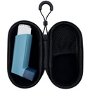 Pouzdro držitele pro Asthma Inhaler, Kompaktní pouzdro pro Handy Inhaler pro dospělé a děti (pouze pro případ) (černé)