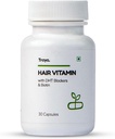 Sheltr Vlasové vitamíny Kapsle, Přírodní DHT Block & Biotin Kapsle pro růst vlasů, Vlasové Fall Control, Obsahuje 12 mcg Biotin, Vitamin, Železo, Omega 3 & Bringraj (30 Multivitamins pro vlasy)