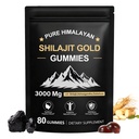 Shilajit Gummies, Pure Himalayan Shilajit Gummies Gold, No Add Sugar Non-GMO 100% přírodní & Organic, Ashwagandha, Gokshura curren124; Fulvic Acid & 85 + Stopy Minerály pro muže, ženy Cohen 124; 60 Gummy