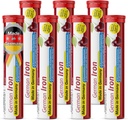 T & D German Iron 14 mg - 140 Vegan Drink Effervescent Tablets - Cherry Flavor - Made in Germany