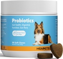 Probiotika pro psy s trávicími enzymy, Probiotika a Prebiotika, Podpora Gut zdraví, Stravovací zdraví, Gut Flora a Průjem, Pes Probiotické žvýkání pro imunitní systém (kuřecí žvýkání, 90ct)