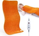 WOOMER Extra velký topný panel, 17 "x33" XL topný panel, Tepelný panel s možností multibarevný, Moist Heat Therapy Feature, Auto Shut- Off, Power Cords Storage Belt