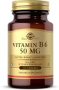 Solgar Vitamin B6 50 mg - 100 tablet - Non- GMO, Vegan, Gluten Free, Dairy Free, Kosher - 100 Služeb