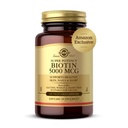 Solgar Biotin 5000 mcg - Podporuje zdravou pleť, hřebíky a vlasy - podporuje výrobu a metabolismus energie - Vitamin B - Non- GMO, Vegan, gluten zdarma - 180 Počet