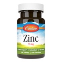Carlson - Zinek, 15 mg, dodatek zinku, Glukonát zinečnatý, imunitní podpora a zdraví kůže, Zinkové tablety, Antioxidant, Zinkové kapsle, 100 tablet