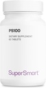 Supersmart - PS100 dodatek 300mg za den (fosfatidylserin) - Brain Health & Protect - Memory Support CLAS124; Non- GMO & gluten zdarma - 60 tablet