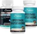 Liposomal Glutathione Softgels - 120 Softgels + Creatin Monohydrát Mikronizované - 60 Counts