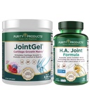 Produkty čistoty JointGel (Berry Flavor) + HA Joint Formule Bundle Bioactive Collagen Peptides + MSM - podporuje společnou funkci + flexibilita při upevňování společné kartiláže - Hyaluronová kyselina + více