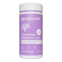 UpNourish Certified Vegan Vitamin D3 5000 IU K2 MK4 MK7 500 mcg Dodatek, 150 Softgels, Liposomální vitamin D K na bázi rostlin s organickým kokosovým olejem, non GMO, gluten a želatina zdarma